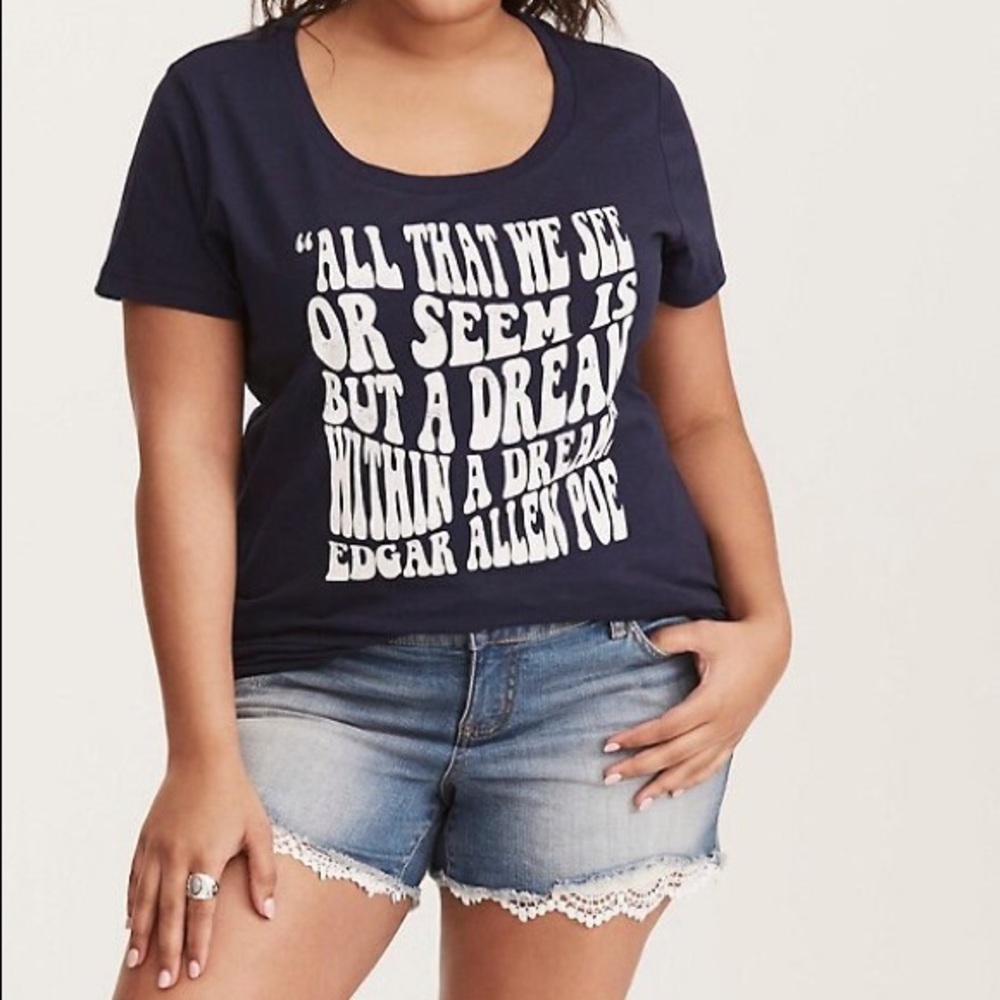 Torrid Slogan Scoop Tee